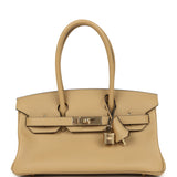 Hermes Shoulder Birkin Light 29 Poussiere Evercolor Permbrass Hardware - Thumbnail View 1