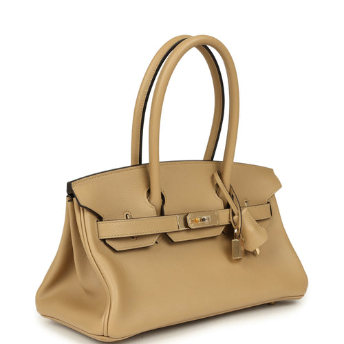 Hermes Shoulder Birkin Light 29 Poussiere Evercolor Permbrass Hardware