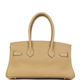 Hermes Shoulder Birkin Light 29 Poussiere Evercolor Permbrass Hardware - Thumbnail View 4