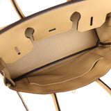 Hermes Shoulder Birkin Light 29 Poussiere Evercolor Permbrass Hardware - Thumbnail View 8