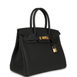 Hermes Birkin 30 Black Togo Gold Hardware