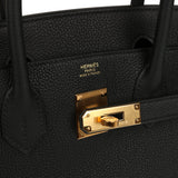 Hermes Birkin 30 Black Togo Gold Hardware