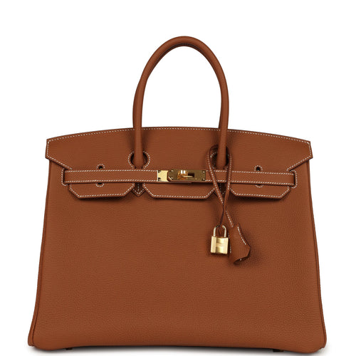 Hermes Birkin 35 Gold Togo Gold Hardware