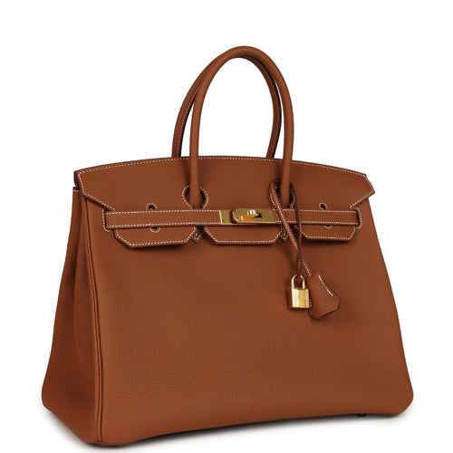 Hermes Birkin 35 Gold Togo Gold Hardware