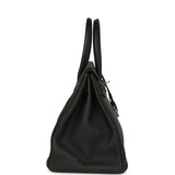 Pre-owned Hermes Birkin 35 Black Togo Palladium Hardware