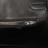 Pre-owned Hermes Birkin 35 Black Togo Palladium Hardware