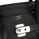 Vintage Hermes Shoulder Birkin 42 JPG Black Clemence Palladium Hardware