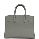 Hermes Birkin 30 Gris Mouette Togo Gold Hardware