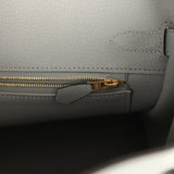 Hermes Birkin 30 Gris Mouette Togo Gold Hardware
