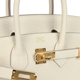 Hermes Birkin 25 Craie Togo Gold Hardware
