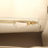 Hermes Birkin 25 Craie Togo Gold Hardware
