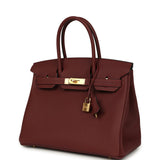 Hermes Birkin 30 Rouge H Togo Gold Hardware