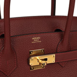 Hermes Birkin 30 Rouge H Togo Gold Hardware