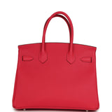 Hermes Birkin 30 Rose Extreme Epsom Palladium Hardware