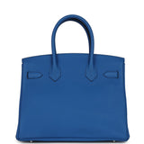 Hermes Birkin 30 Bleu Zellige Togo Palladium Hardware - Thumbnail View 4