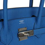 Hermes Birkin 30 Bleu Zellige Togo Palladium Hardware - Thumbnail View 7