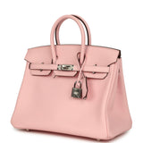 Hermes Birkin 25 Rose Sakura Swift Palladium Hardware