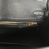 Hermes Birkin 25 Black Togo Gold Hardware