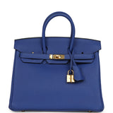Hermes Birkin 25 Bleu Electric Togo Gold Hardware