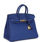 Hermes Birkin 25 Bleu Electric Togo Gold Hardware