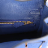 Hermes Birkin 25 Bleu Electric Togo Gold Hardware