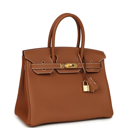 Hermes Birkin 30 Gold Togo Gold Hardware
