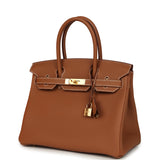 Hermes Birkin 30 Gold Togo Gold Hardware