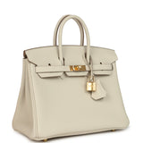 Hermes Birkin 25 Craie Togo Gold Hardware