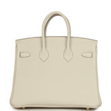 Hermes Birkin 25 Craie Togo Gold Hardware