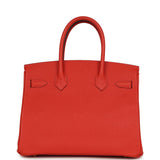 Hermes Birkin 30 Rouge Tomate Epsom Gold Hardware