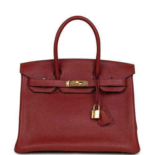 Hermes Birkin 30 Rouge H Togo Gold Hardware