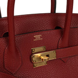 Hermes Birkin 30 Rouge H Togo Gold Hardware