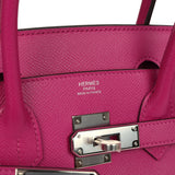 Hermes Birkin 30 Rose Poupre Epsom Palladium Hardware