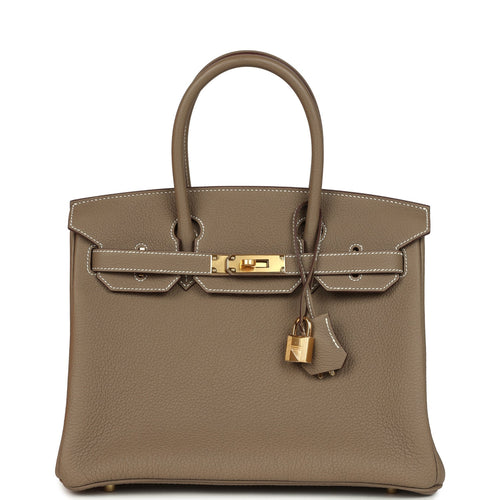 Hermes Birkin 30 Etoupe Togo Gold Hardware