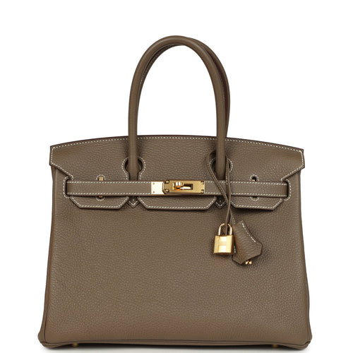Hermes Birkin 30 Etoupe Togo Gold Hardware