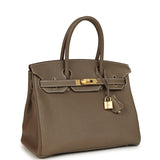 Hermes Birkin 30 Etoupe Togo Gold Hardware