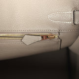 Hermes Special Order (HSS) Birkin 30 Etoupe and Craie Togo Brushed Gold Hardware