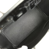 Hermes Birkin 25 Black Shiny Niloticus Crocodile Gold Hardware