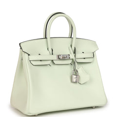 Hermes Birkin 25 Vert Fizz Swift Palladium Hardware