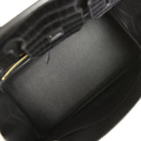 Pre-owned Hermes Birkin 30 Black Matte Niloticus Crocodile Gold Hardware
