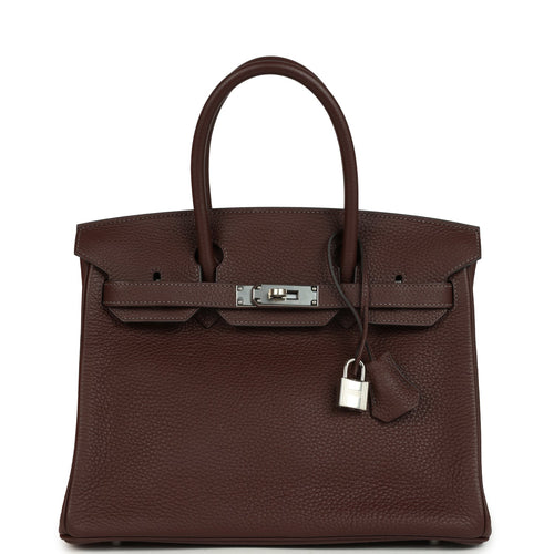 Hermes Birkin 30 Havane Clemence Palladium Hardware