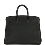 Pre-owned Hermes Birkin 35 Black Togo Gold Hardware