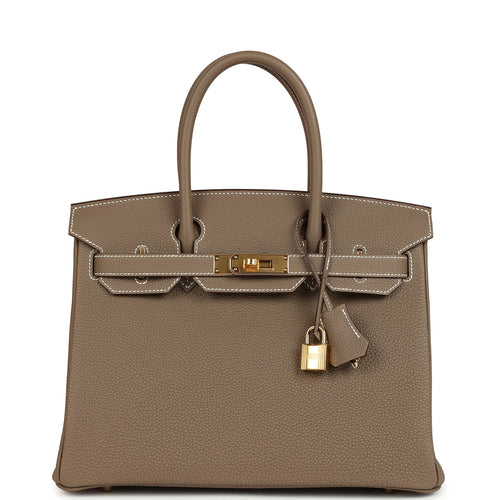 Hermes Birkin 30 Etoupe Togo Gold Hardware