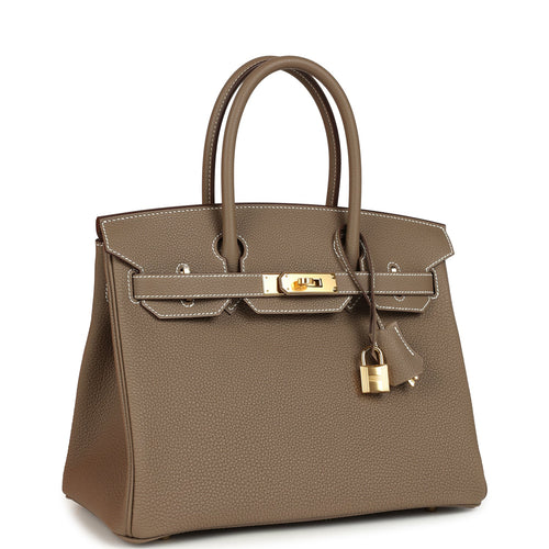 Hermes Birkin 30 Etoupe Togo Gold Hardware