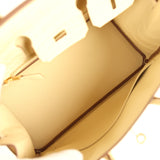 Hermes Birkin 25 Vanille Matte Alligator Gold Hardware