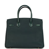 Hermes Birkin 30 Vert Cypress Togo and Matte Alligator Touch Gold Hardware - Thumbnail View 4
