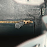 Hermes Birkin 30 Vert Cypress Togo and Matte Alligator Touch Gold Hardware - Thumbnail View 9