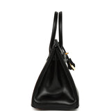 Hermes Birkin 30 Black Box Gold Hardware