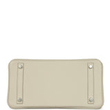 Pre-owned Hermes 3 en 1 Birkin 30 Beton Togo and Swift Palladium Hardware