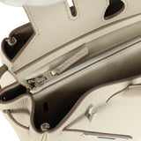 Pre-owned Hermes 3 en 1 Birkin 30 Beton Togo and Swift Palladium Hardware